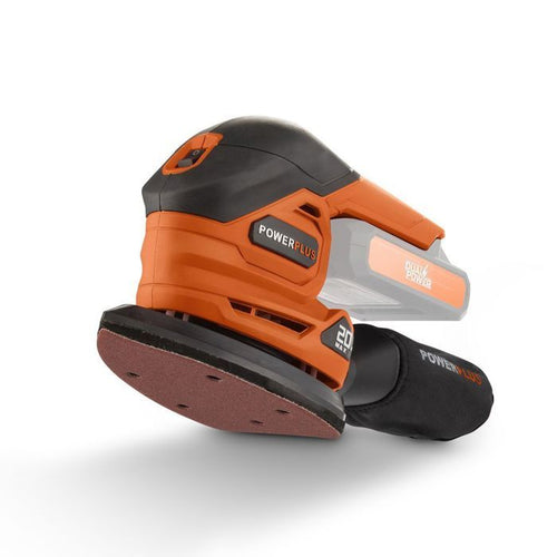 Levigatrice multi -wireless 20v + 1x abrasive 80G - Dual Power Powdp50200 - consegnato senza batteria o caricabatterie
