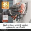 Levigatrice multi -wireless 20v + 1x abrasive 80G - Dual Power Powdp50200 - consegnato senza batteria o caricabatterie
