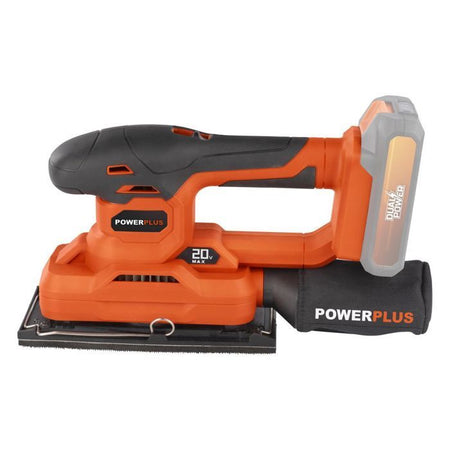 Levigatrice orbitale a batteria 20V 187x90mm - DUAL POWER POWDP50300 - Consegnata senza batteria né caricabatterie