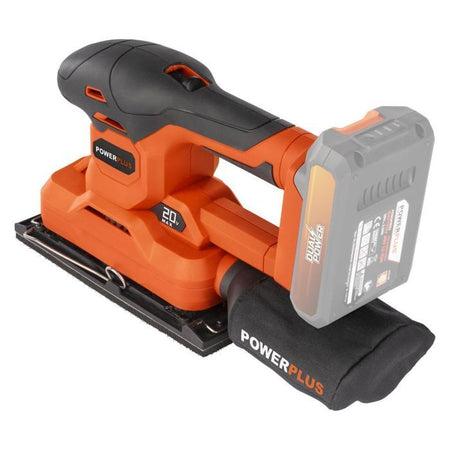 Levigatrice orbitale a batteria 20V 187x90mm - DUAL POWER POWDP50300 - Consegnata senza batteria né caricabatterie