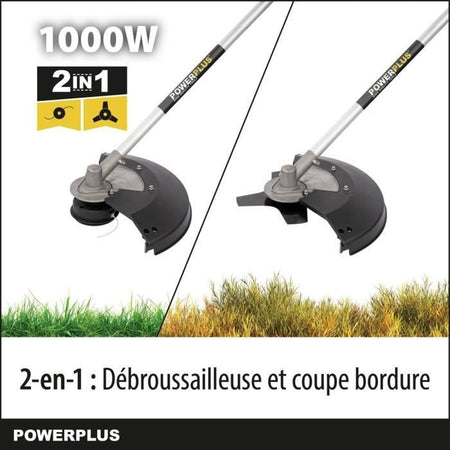Powerplus Electric Brushcutter Powxg30405 - Bordure & Debrusaille Filo elettrico di 1000 W