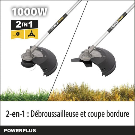 Powerplus Electric Brushcutter Powxg30405 - Bordure & Debrusaille Filo elettrico di 1000 W