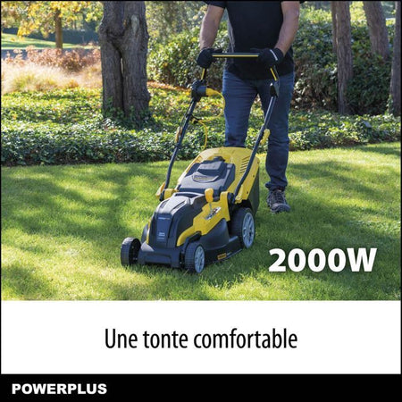 POWERPLUS Segadora eléctrica 2000W 42cm - Mulching