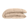 POYET MOTTE Trapunta microfibra 400g / m CALGARY - 220 x 240 cm - Grigio ghiaia e Lago verde