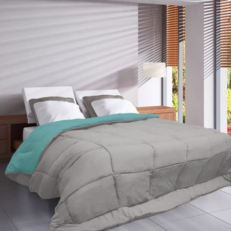 Piumino HUDSON in microfibra leggera 200 g / m 240x260 cm Pebble & Lake