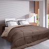 Piumino HUDSON in microfibra leggera 200g / m 240x260 cm Taupe e lino