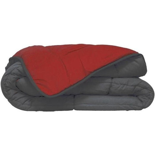 Piumino HUDSON in microfibra leggera 200 g / m 240x260 cm Grigio e rosso