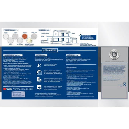 RIPOLIN Pittura per facciate in tonalità Meuliere 10L