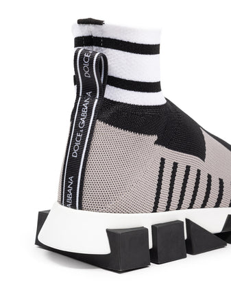 Dolce &amp; Gabbana Sneakers Sorrento alte in maglia elastica da donna