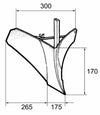 Assolcatore motozappa con gambo 25x8 Confezione da 1pz (1)