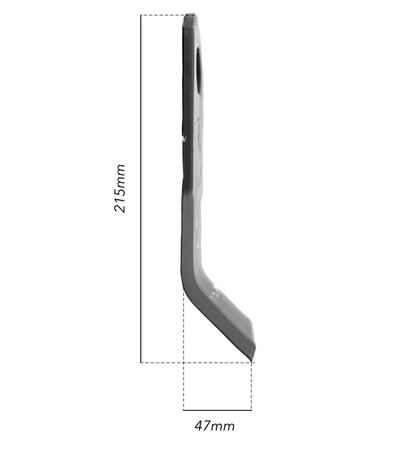 Coltello per trincia a Y altezza 215mm lunghezza 47mm. Confezione da 1pz (4)