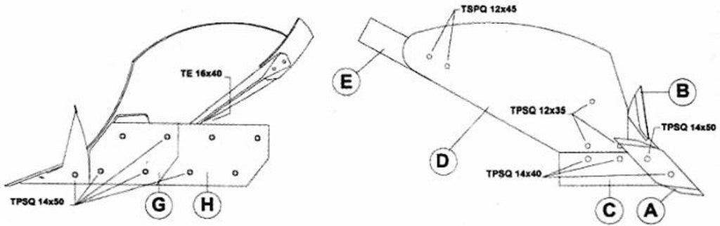 Vomere adattabile Er.Mo GS8 D-CA031AD 2 fori Confezione da 1pz (1)