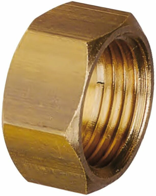 Tappo per getti in ottone con filettatura femmina G1/2. Confezione da 5pz
