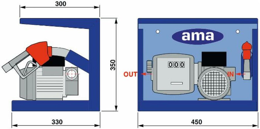 Distributore ad uso privato per gasolio "Easy Pump Counter" Confezione da 1pz (1)