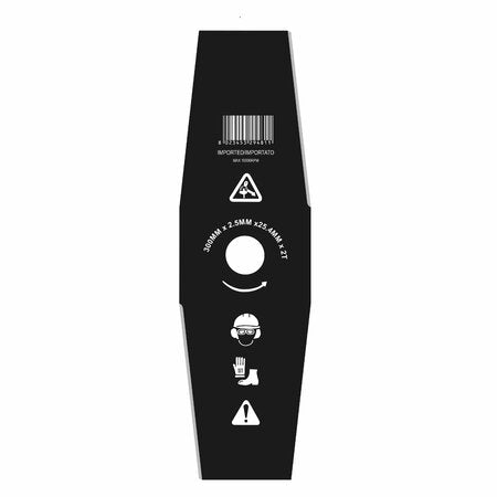 Disco 2 Denti Acciaio d.300 mm. 2,5 mm. per Decespugliatore Ama