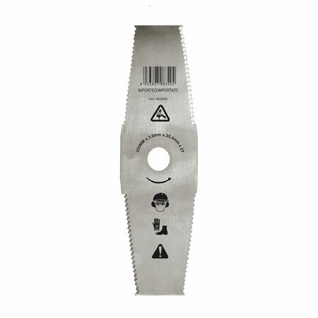 Disco per Erba a 2 Denti Seghettato d.255 mm. 3 mm. per Decespugliatore Ama