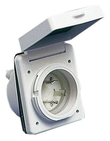 Presa Banchina Plastica Incasso Bianca 30A