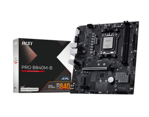 MSI MB MS-7E76PRO B840M-B601-7E76-020,21801-7E76-002STD PRO B840M-B,B840,AM5,2DDR5,1PCI-Ex16,1PC