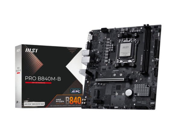 MSI MB MS-7E76PRO B840M-B601-7E76-020,21801-7E76-002STD PRO B840M-B,B840,AM5,2DDR5,1PCI-Ex16,1PC