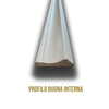 Kit 2ml di Boiserie in legno MASSICCIO (200x100cm) laccato bianco inclusi PANNELLI 60x60cm e cornice interna - Eternal Parquet