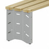 Panca spogliatoio in metallo verniciato e legno cm. 150