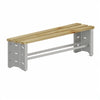 Panca spogliatoio in metallo verniciato e legno cm. 150