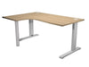 Scrivania per ufficio operativo con fianchi metallici cm. 160/180x120x73h