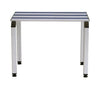 Panchina spogliatoio colorata in alluminio anodizzato a 3 posti cm. 100x41x46h