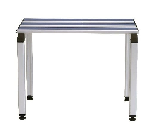 Panchina spogliatoio colorata in alluminio anodizzato a 3 posti cm. 100x41x46h