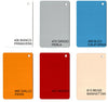 Panchina spogliatoio colorata in alluminio anodizzato a 3 posti cm. 100x41x46h