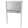 Fenetre Mosquito Net L125 X H145 cm in alluminio laccato bianco - Inviliar in larghezza e altezza.