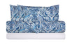 Completo letto lenzuola federe stampa digitale in cotone made in italy PAISLEY AZZURRO