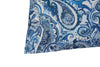 Set Copripiumino federe parure Copripiumino Stampa Digitale 100% Cotone, Made in Italy PAISLEY AZZURRO
