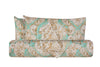 Set Copripiumino federe parure Copripiumino Stampa Digitale 100% Cotone, Made in Italy PAISLEY VERDE