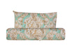 Set Copripiumino federe parure Copripiumino Stampa Digitale 100% Cotone, Made in Italy PAISLEY VERDE