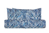 Set Copripiumino federe parure Copripiumino Stampa Digitale 100% Cotone, Made in Italy PAISLEY AZZURRO