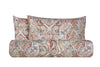 Set Copripiumino federe parure Copripiumino Stampa Digitale 100% Cotone, Made in Italy PAISLEY DORATO