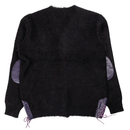 NEEDLES EP Mohair Cardigan in Black da uomo