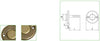 Pulsante In Ottone Cisa 06110-00 Per Elettroserrat