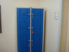 Armadio monoblocco a caselle colorate con ante in abs e struttura metallica cm. 70x47x180h