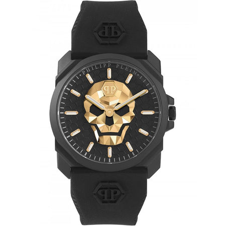 Philipp Plein The $Kull King 3h 40mm Blk Black Silic. Str.