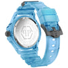 Philipp Plein W The $Kull Scuba Duba 3h 44mm Blk Blue Tpu St.
