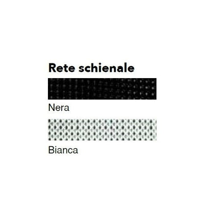 Poltrona girevole per ufficio direzionale in rete con braccioli