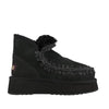MOU stivali donna mou - mini eskimo platform boot - nero da donna
