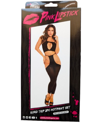 Road Trip 2Pc Hot set Premium sexy donna Premium One size M/L intimo nero