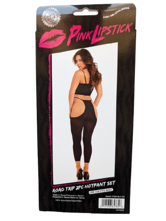 Road Trip 2Pc Hot set Premium sexy donna Premium One size M/L intimo nero