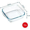 Teglia per friggitrice ad aria - PYREX - 1450141 - Quadrata - Vetro borosilicato - 20 x 17 cm