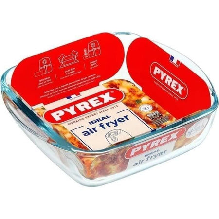 Teglia per friggitrice ad aria - PYREX - 1450141 - Quadrata - Vetro borosilicato - 20 x 17 cm
