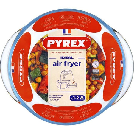 Teglia per friggitrice ad aria - PYREX - 1450140 - Rotonda - Vetro borosilicato - 20 cm