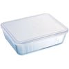 PYREX - 241P000 / 7046 - Piatto rettangolare con coperchio - 19 cm * 14 cm - Pyrex Cook & Freeze
